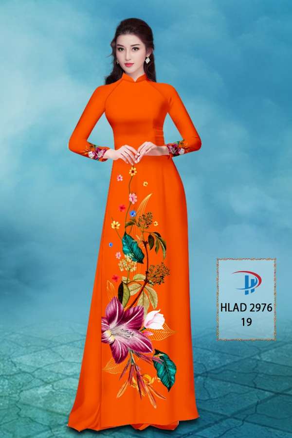 Vải Áo Dài Hoa In 3D AD HLAD2976 52